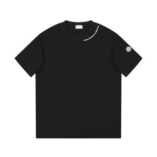 Moncler logo lettering short sleeve T-shirt fake moe54158