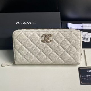 Immediate delivery Chanel copy classic long zip wallet shm27640