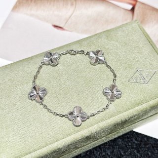 Rare Van Cleef & Arpels Vintage Alhambra Replica Bracelet, 5 Motifs vad88842