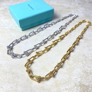 Eye-catching color Tiffany Hardware necklace replica in two colors Tiz80210