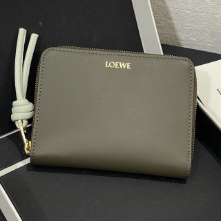 Perfect gift: Loewe Knot Compact Zip Wallet Fake low30279