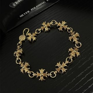 CHROME HEARTS Tiny E CH Bracelet 12 Link 22K Kud73394