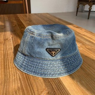 Express delivery Prada denim bucket hat replica puh18582
