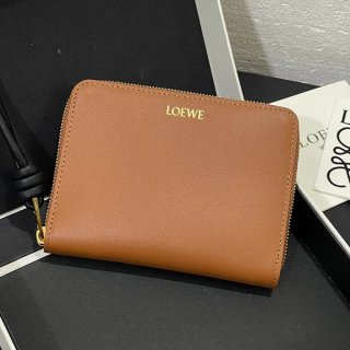 Cheap Loewe Knot Compact Zip Wallet Replica with Tracking loo70725