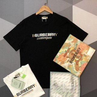No. 1 in total sales! Burberry logo print fake T-shirt Baw56359