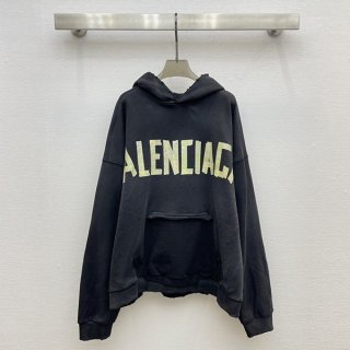 Super limited edition Balenciaga tape type ripped pocket hoodie replica baw37948