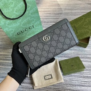 Gucci Diana Fake Jumbo GG Zip Around Wallet guc40522