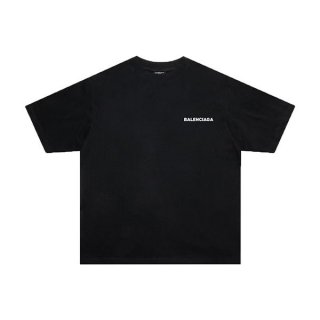 High quality Balenciaga T-shirt copy cotton & black ★ unisex bap85221