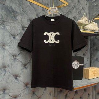 Parody Celine T-shirt for men in cotton jersey Triomphe Cez21149