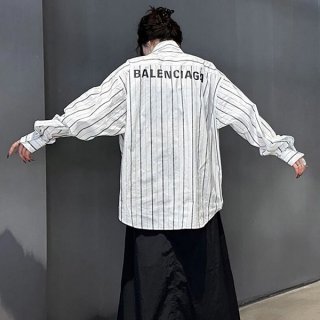 Balenciaga long sleeve shirt with copy logo and monogram for men and women baa87556