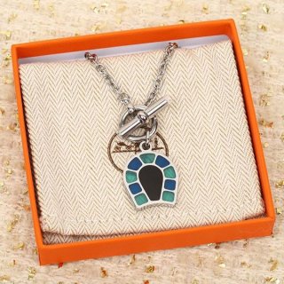 Rare Hermes Helios Replica Fer a Cheval Necklace erq67371