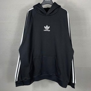 Hard to find Balenciaga Adidas replica large fit sweatshirt hoodie 729322TNVN28482