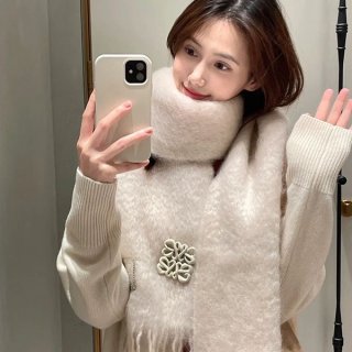 Hard to find Loewe wool mohair scarf replica loz45865