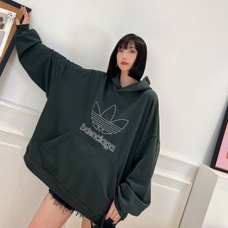 Rare Balenciaga Hoodie Replica Green bal07001