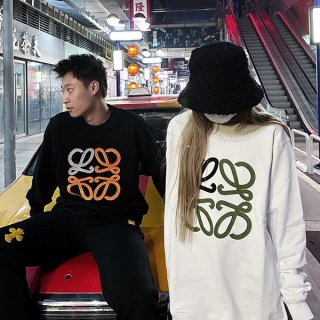 ☆Super popular☆Loewe replica Anagram embroidery sweatshirt 2 colors loo77808