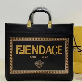 Fendi x Versace Tote Bag Replica Popular Collaboration fej40875
