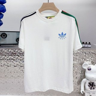 Sure to sell out: Adidas x Gucci Trefoil Print T-shirt replica guh72950