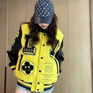 Very popular Louis Vuitton replica LV leather embroidery varsity 1A9UIU