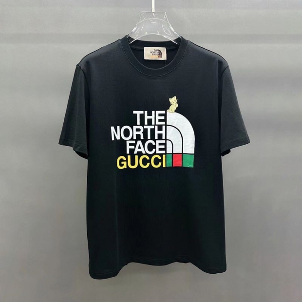 New on sale: Gucci x North Face replica collaboration short-sleeved T-shirt guy30492