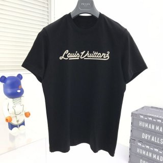 New Spring Items ◆ Louis Vuitton ◆ T-shirt parody top short sleeve men's red black vuo27473
