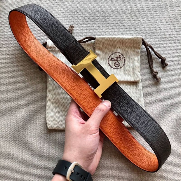 Not available in Japan Hermes Belt Buckle H Guilloché Reversible Replica 2 Colors 38mm erg17116
