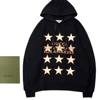 ★Popular in Japan! Gucci oversized cotton replica hoodie gui91122