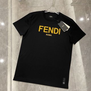 Hard to find Fendi crew neck logo jersey T-shirt fev16119