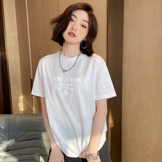 Extremely rare! Prada logo cotton T-shirt parody shipped domestically☆ pux63559