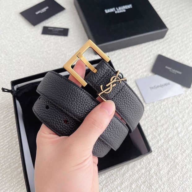 Sale New Saint Laurent Replica Monogram Narrow Belt 30mm Sai23584