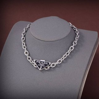 Very popular! New Prada symbol necklace replica puj76273