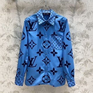 Very popular Louis Vuitton silk shirt replica vud93238