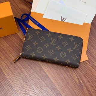 Louis Vuitton Long Wallet M42616 Replica Monogram Zippy Wallet