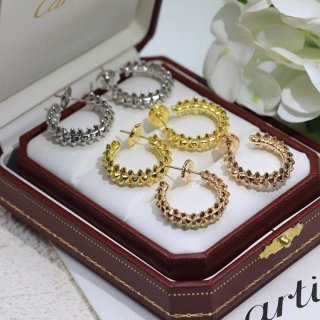 The most popular fake Crash de Cartier earrings, SM 3 colors kat38681