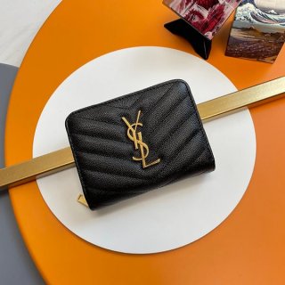 No.1 Popular Saint Laurent Replica Monogram R-zip Compact Wallet San31264