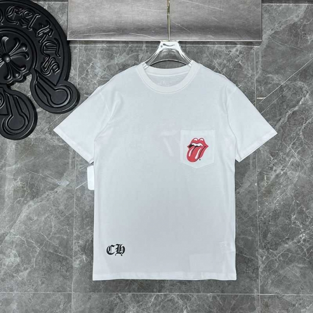 Very popular! First come, first served? Chrome Hearts T-shirt copy, unisex, 2 colors, Kuq27898