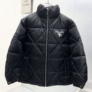 Prada hooded short down jacket replica puz30190