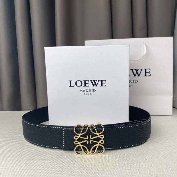 21AW New Arrival [LOEWE] Calf Leather Anagram Buckle Reversible Belt [Tracking Included] loc76642