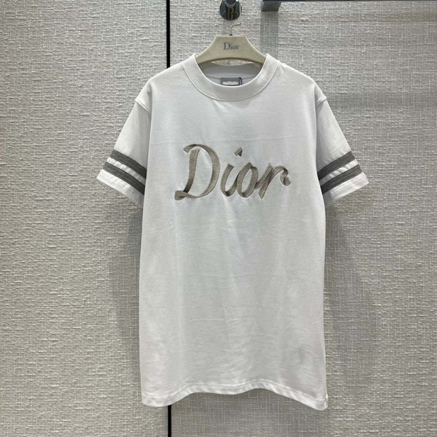 21-22AW Dior Organic Cotton Jersey T-shirt Replica del05981