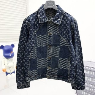 Louis Vuitton Damier Waves Denim Shirt Replica Not Available in Japan vue13510