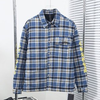 Very popular! Chrome Hearts Check Shirt Replica Kut48593