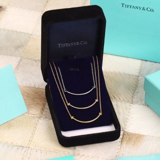 The hottest topic! Tiffany T Smile Small Pendant Replica 18K 3 colors Tir78702