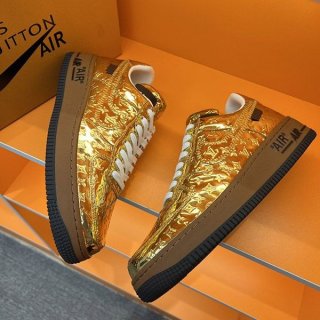 Rare Louis Vuitton x Nike Air Force 1 replica collaboration low-top sneakers vuo09265
