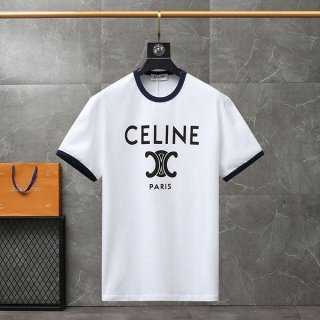 New Celine Spring/Summer T-shirts, cheap replicas/ White cotton jersey 2X872671Q01NB