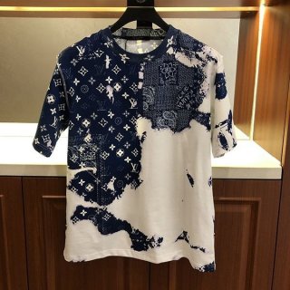 [Very Popular] Louis Vuitton Monogram Bandana Print T-Shirt Parody vud06216