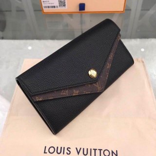 21-22AW Louis Vuitton fake wallet, free wrapping, Portefeuille Sarah vug34906