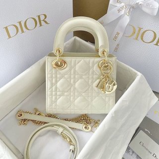 Secured Lady Dior Replica Lambskin Mini Bag dew57113
