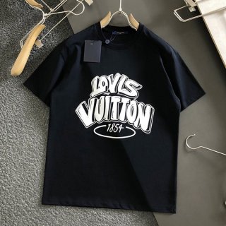 ☆Super popular☆Louis Vuitton graphic short sleeve T-shirt fake cotton vun64899