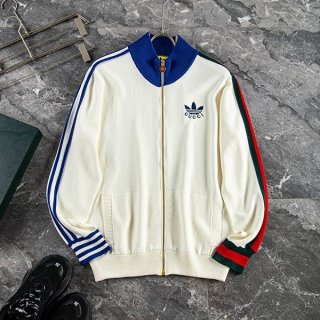 Very popular: Gucci Adidas replica cotton jersey zip jacket gum28497