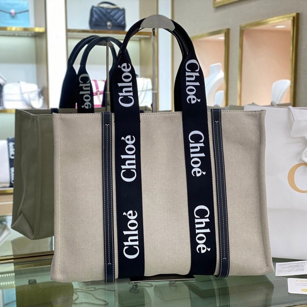 Domestic shipping Chloe WOODY replica medium tote bag 3 model sizes chj11899