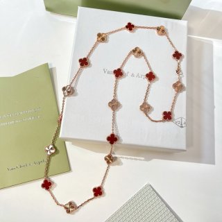 ☆Super popular☆Van Cleef & Arpels Vintage Alhambra Long Necklace Replica vam05976
